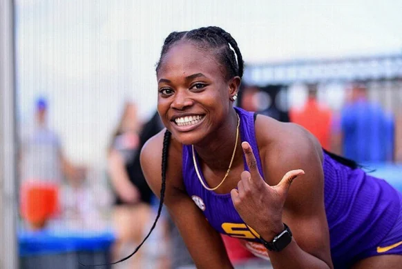 Favour Ofili vor Rückkehr bei der Rome Diamond League über 200 m der Frauen am 4. Juni