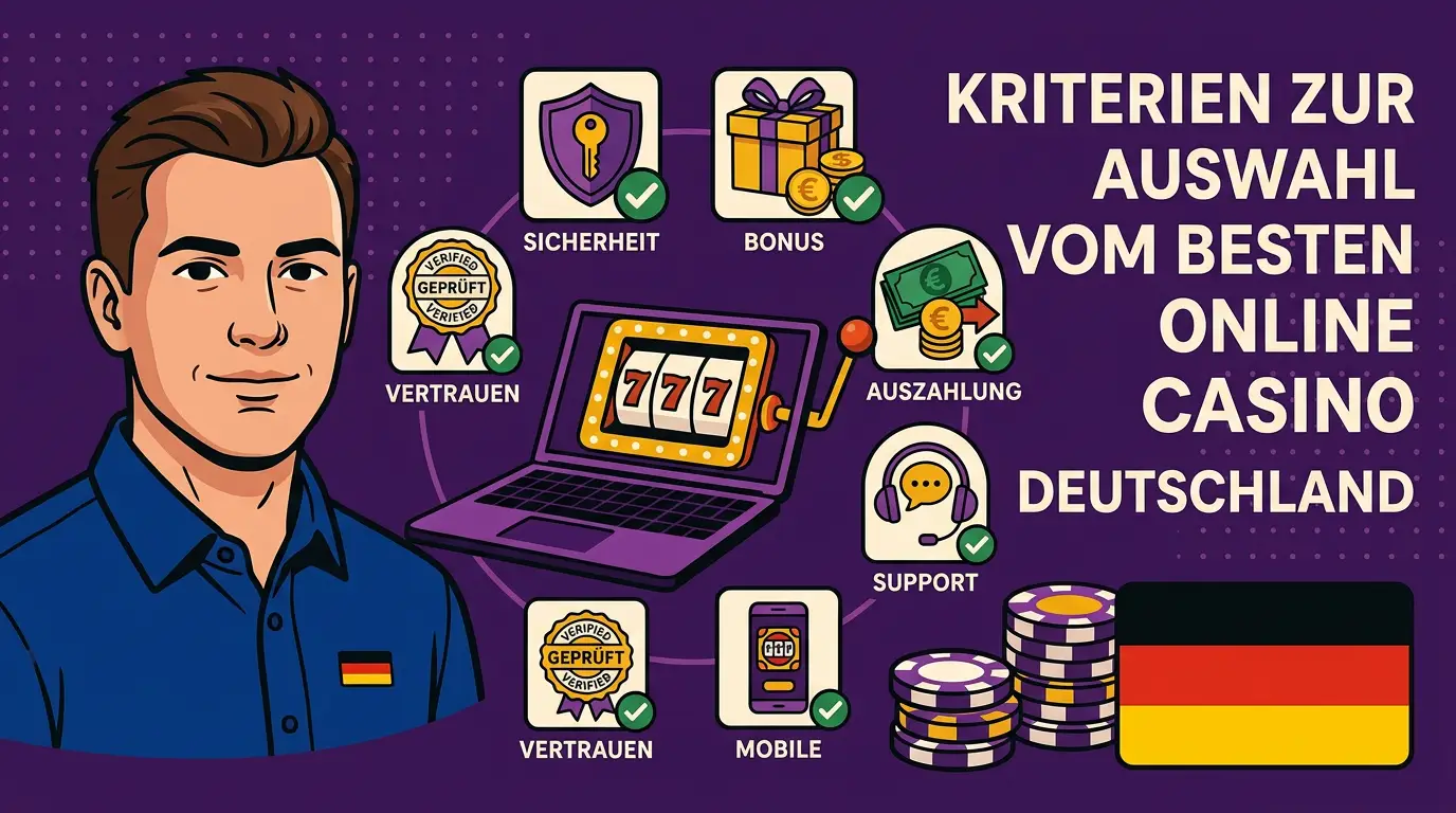 Kriterien zur Auswahl vom besten Online Casino Deutschland