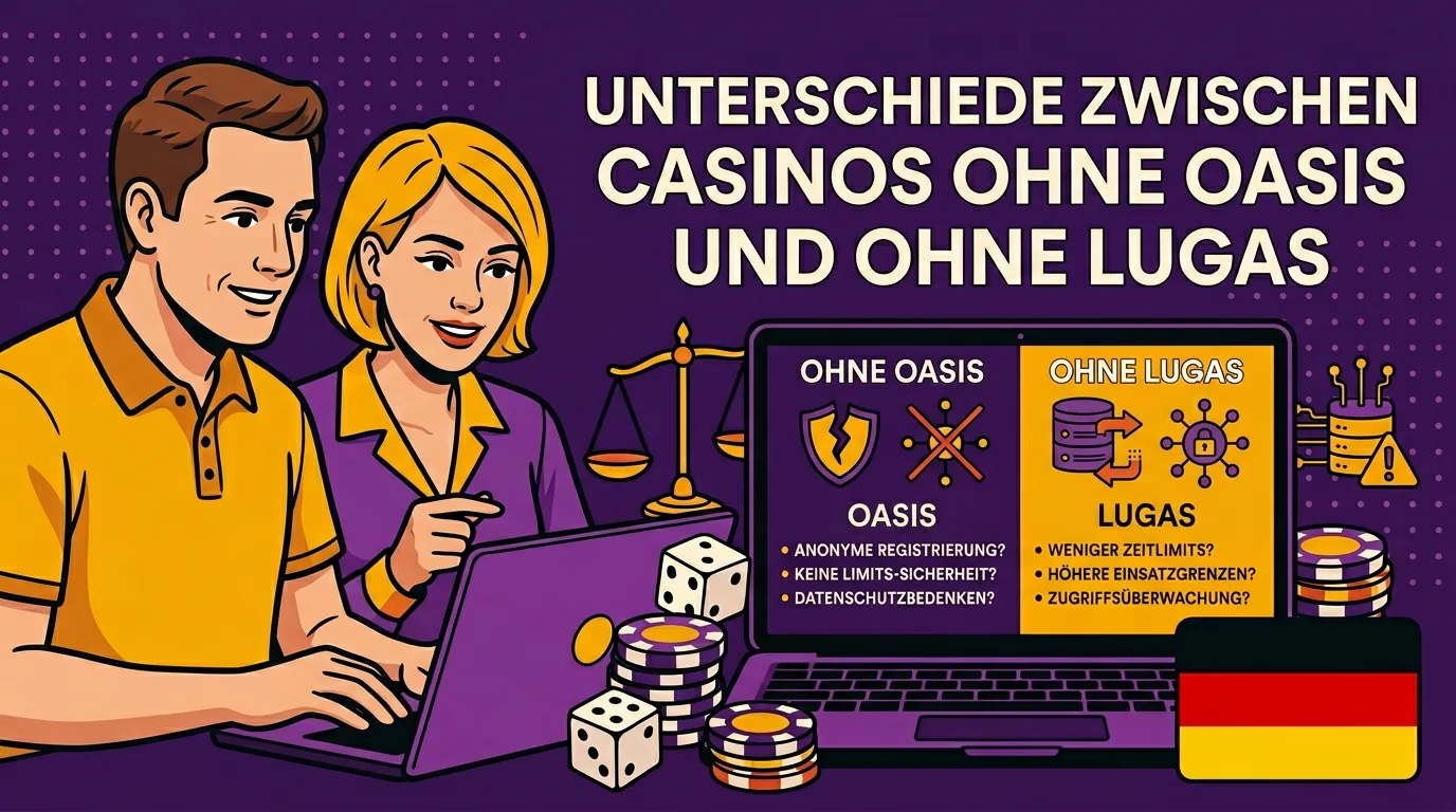 Unterschiede zwischen Casinos ohne OASIS und ohne LUGAS