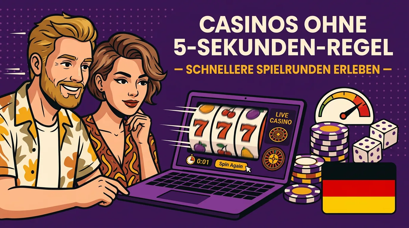 Casinos ohne 5-Sekunden-Regel - Schnellere Spielrunden erleben