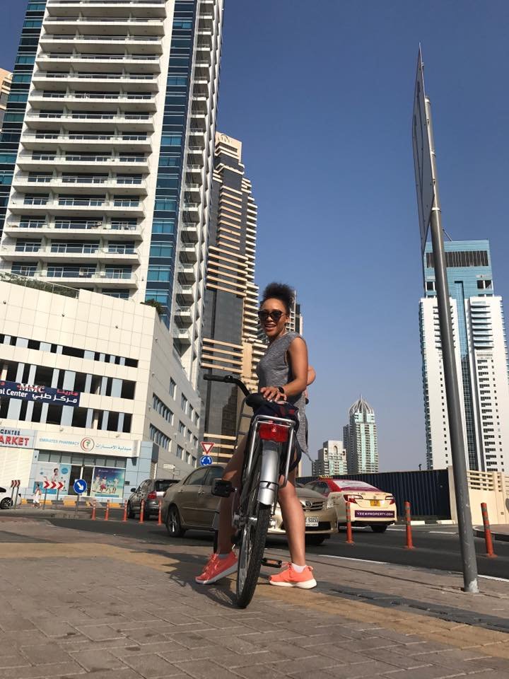 Thando Thabethe in Dubai