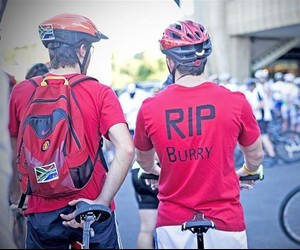 Cyclists Honour Burry Stander