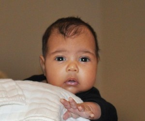 New Pic of Kim and Kanye's North West