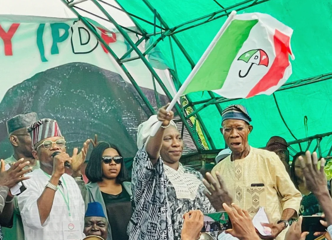 Iyabo Obasanjo Formally Defects to PDP as Supporters Tout a New Chapter