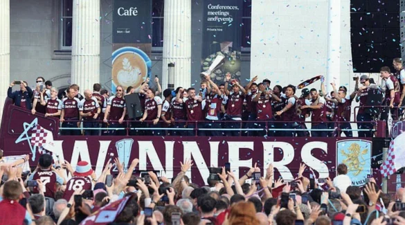 Thousands Celebrate Aston Villa’s Europa League Glory in Birmingham Streets