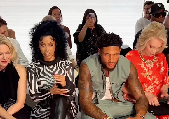 Cardi B Joins Super Eagles Keeper Okoye at Paris Fashion Week
