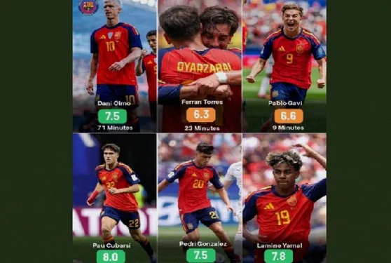 Six Barcelona Stars Shine as Spain Rout Austria 3-0