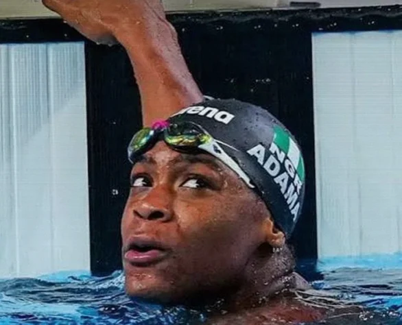 Adama Makes History as First Nigerian Man in Commonwealth 50m Butterfly Final