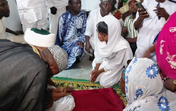 Ogun 2027: NDC Candidate Odusina Courts Muslim Voters at Jumat Prayer