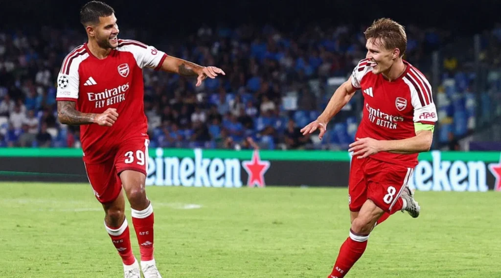 PSG thrash Slovan as Arsenal snatch Napoli win and Liverpool rally