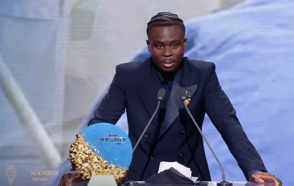 Bukayo Saka Receives 2026 Sócrates Award for Humanitarian Work