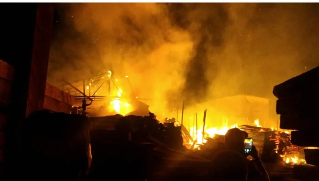 Blaze Causes Millions of Naira in Losses at Ibadan’s Gbaji Market