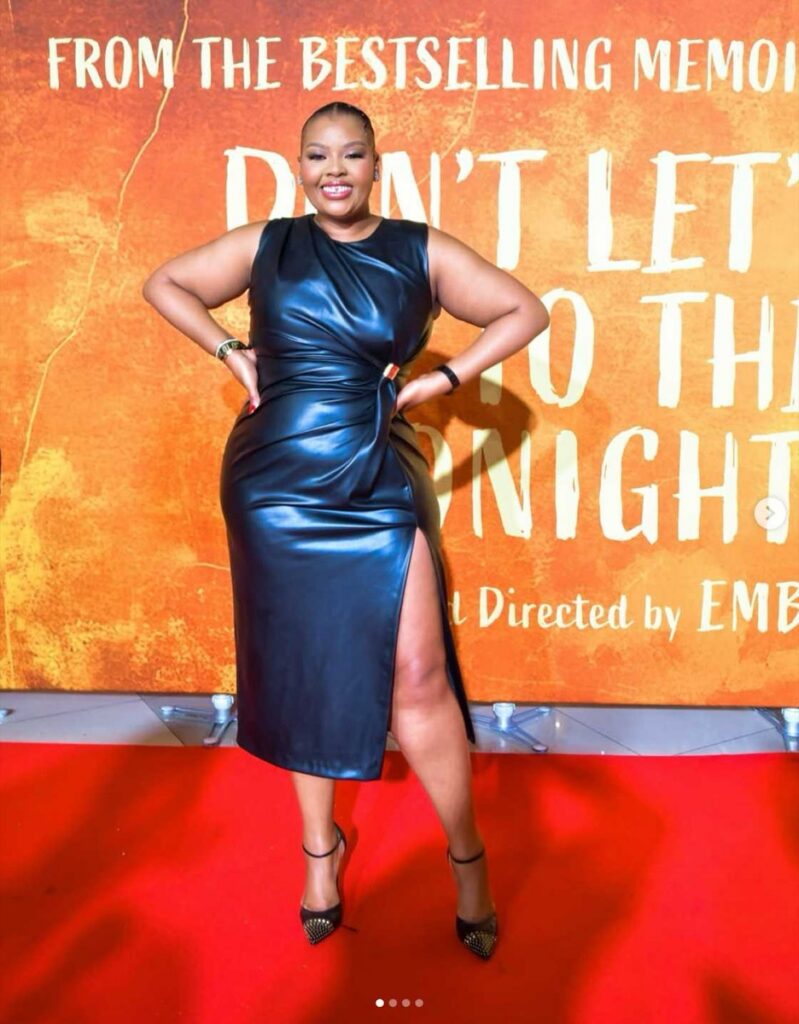 Anele Mdoda having a baby boy