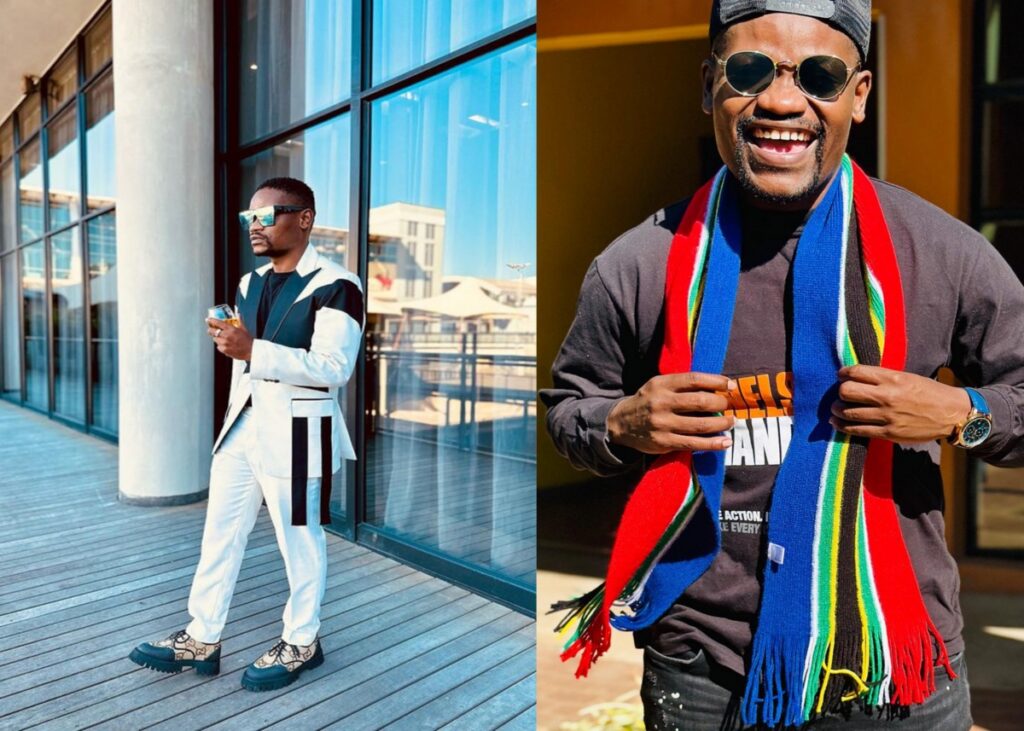 Clement Maosa shows off his fiance