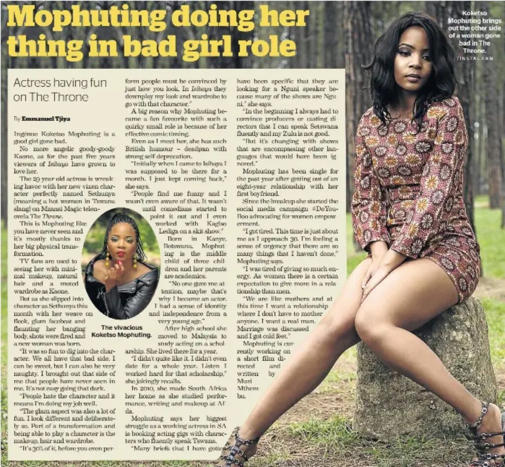 Things we didn’t know about Koketso Mophuting