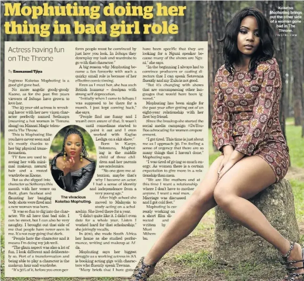 Things we didn’t know about Koketso Mophuting