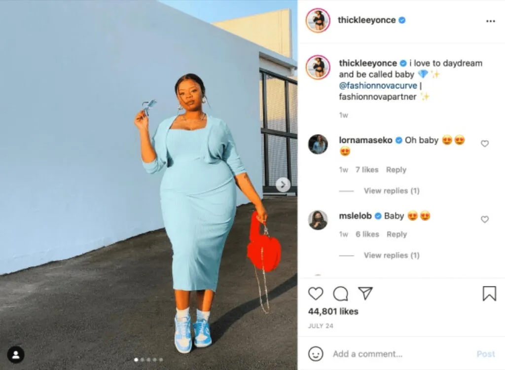 Thickleeyonce On Her Deal With Calvin Klein