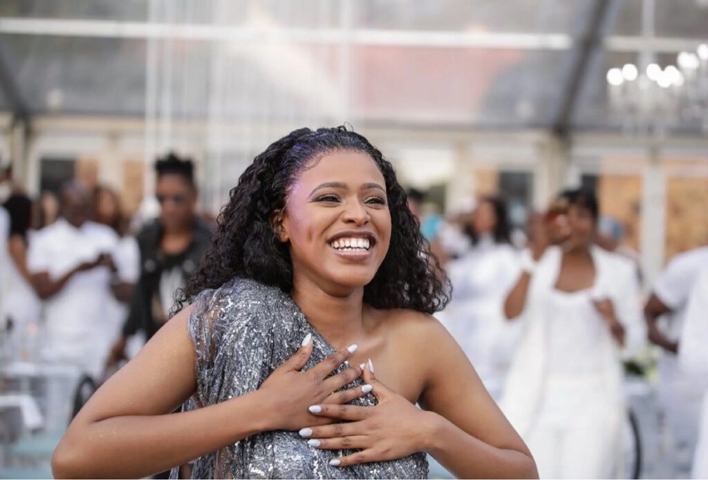 Natasha Thahane is living her best life in the US