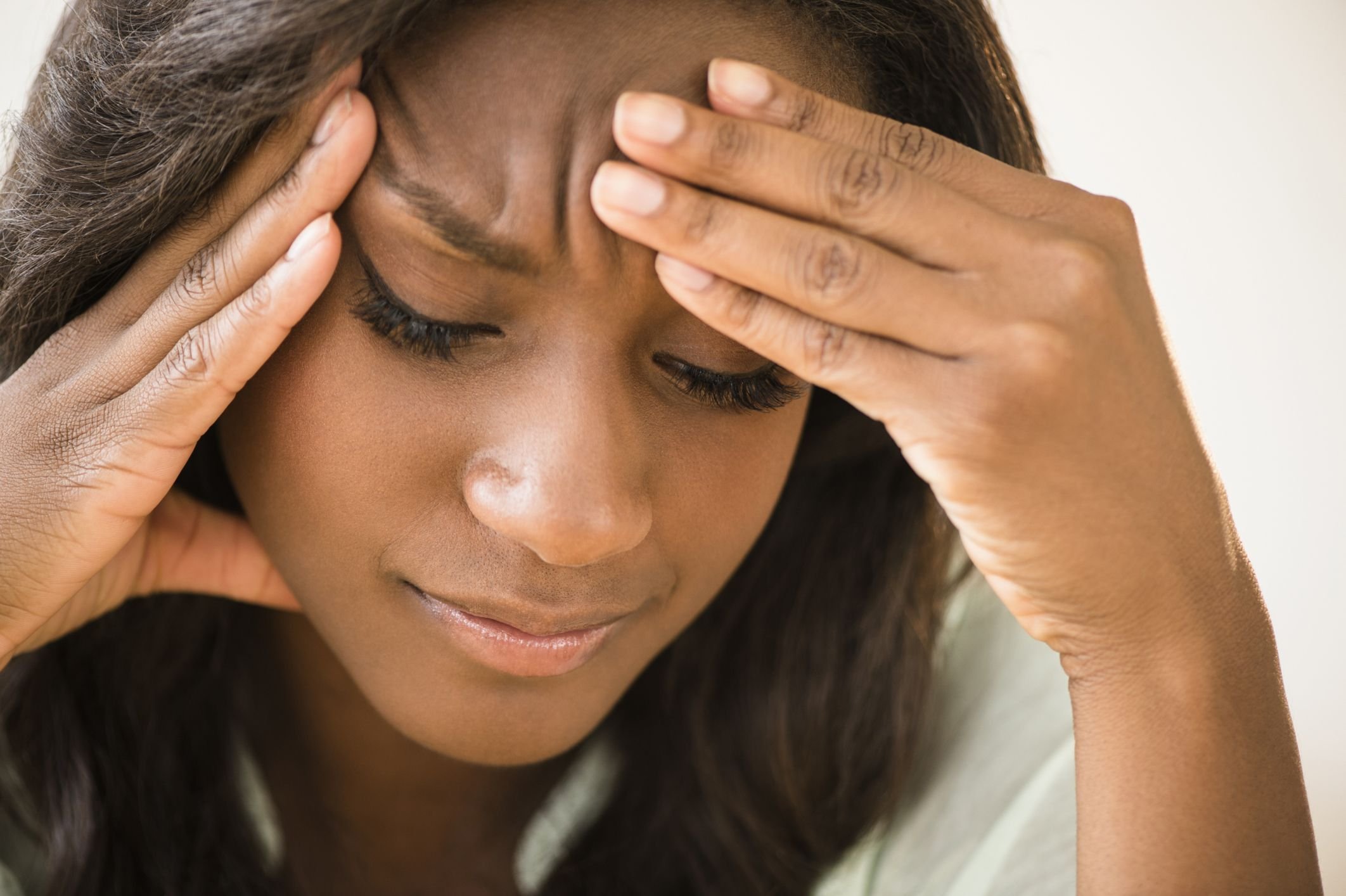 worried black woman