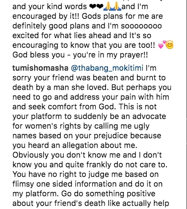 Tumisho Masha instagram