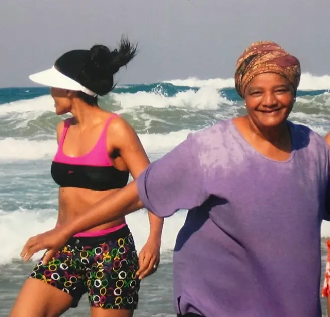 Connie Ferguson and her mother