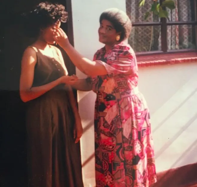 Connie Ferguson and her mother