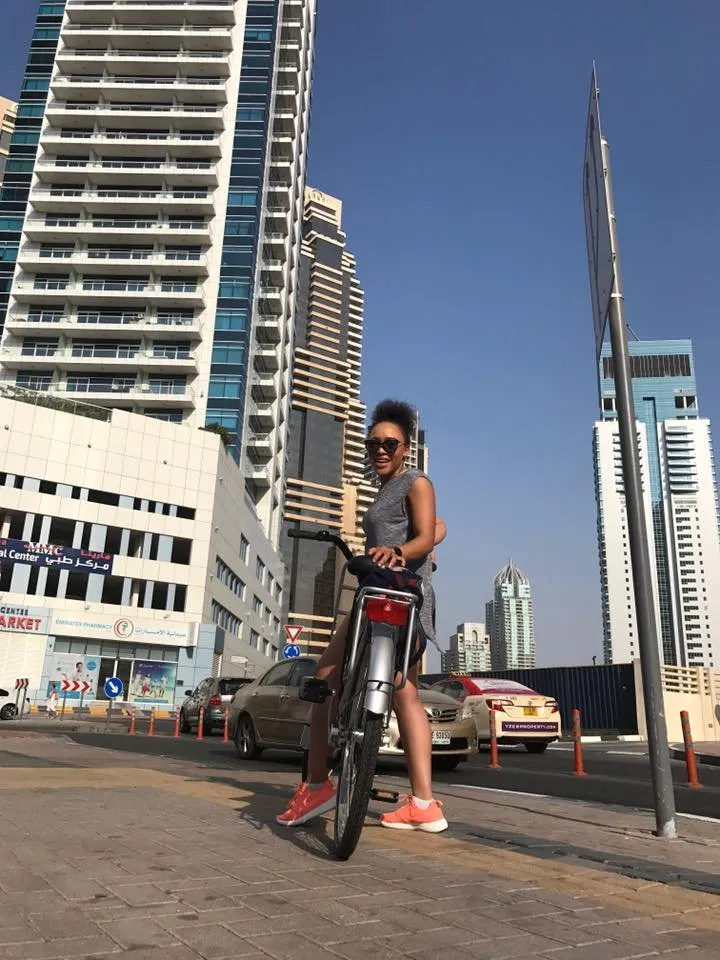 Thando Thabethe in Dubai