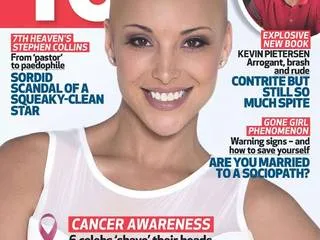 Lee-ann Liebenberg “shaves” head is support of Cancer