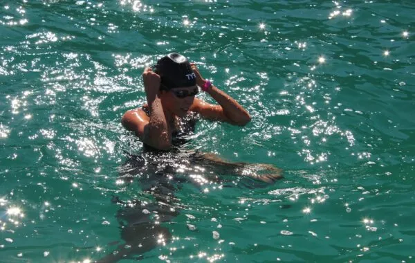 Sterling EQ band leader swims for a cause