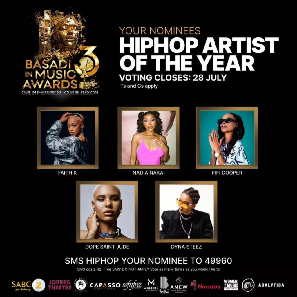 South African Hip Hop Award nominees announced