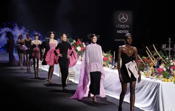 Mercedes Benz fashion week display in Jozi