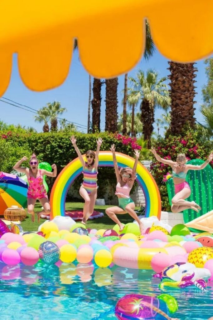 Kairo and Madison’s pool party fun