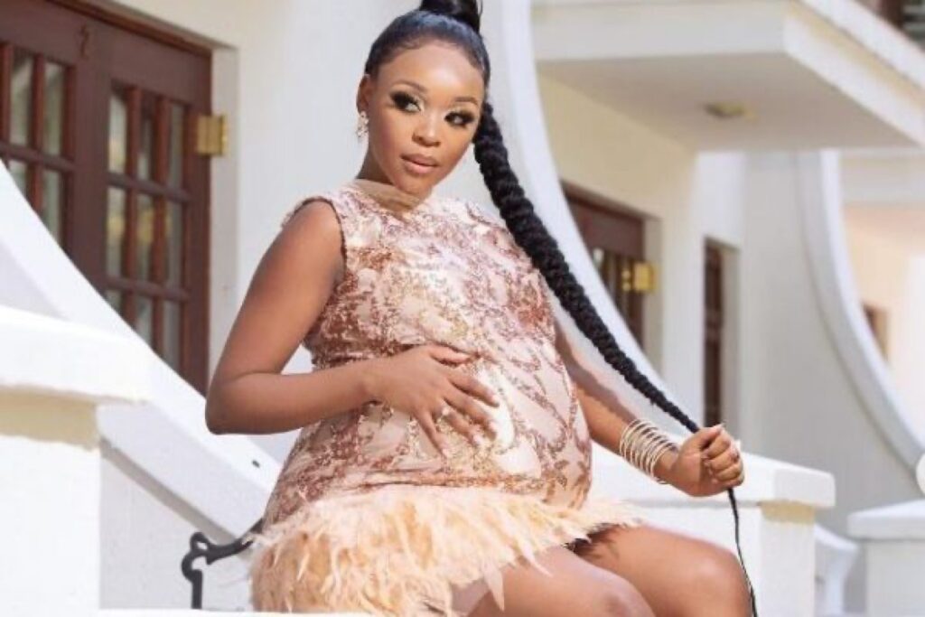 Mbalenhle Mavimbela Proudly Flaunts Her Baby Bump