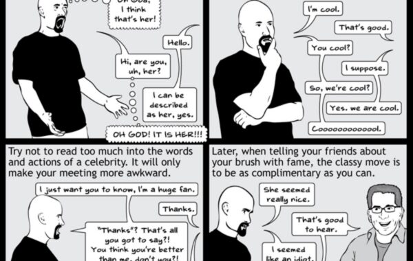 How to act when meeting a celebrity