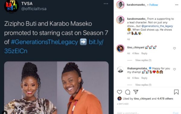 Karabo Maseko Promoted On Generations The Legacy