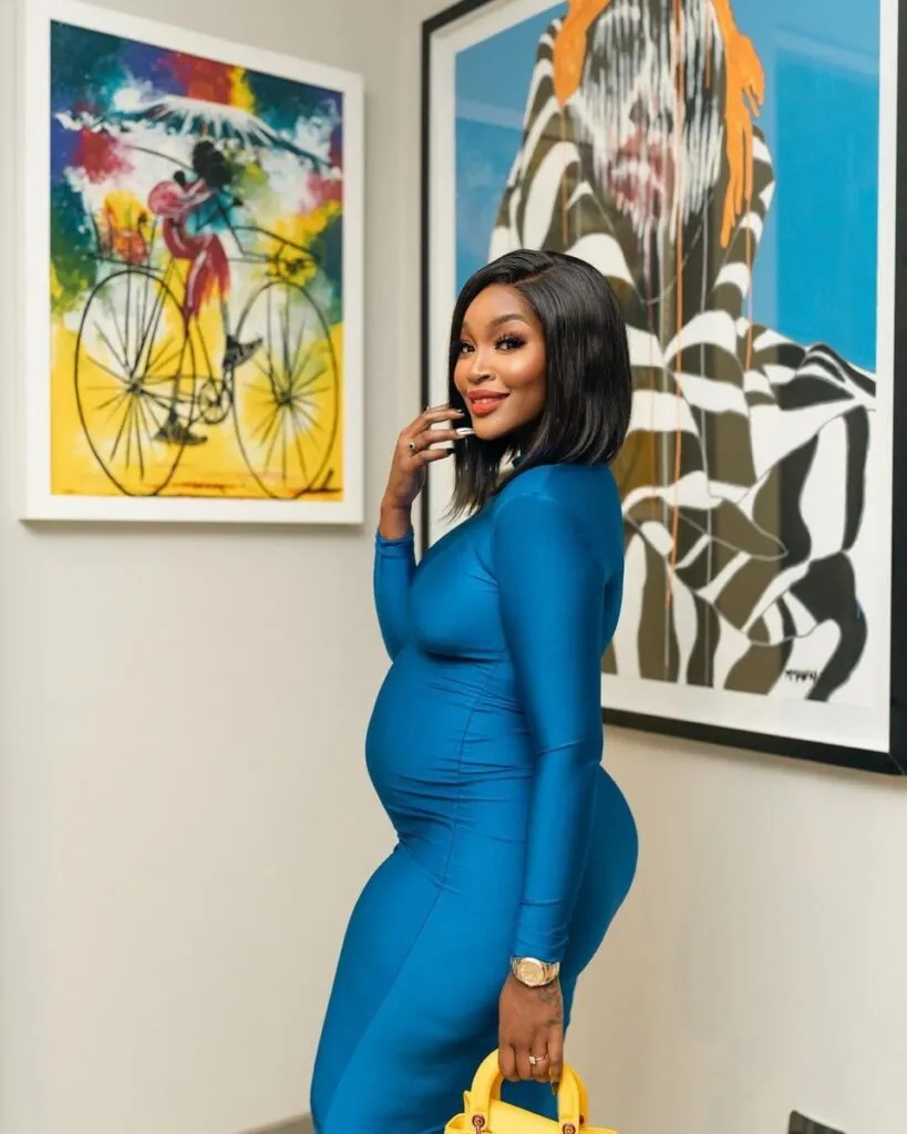 “Okare Ke Elephant”- Lamiez Jokes About Her “Pregnancy Body”