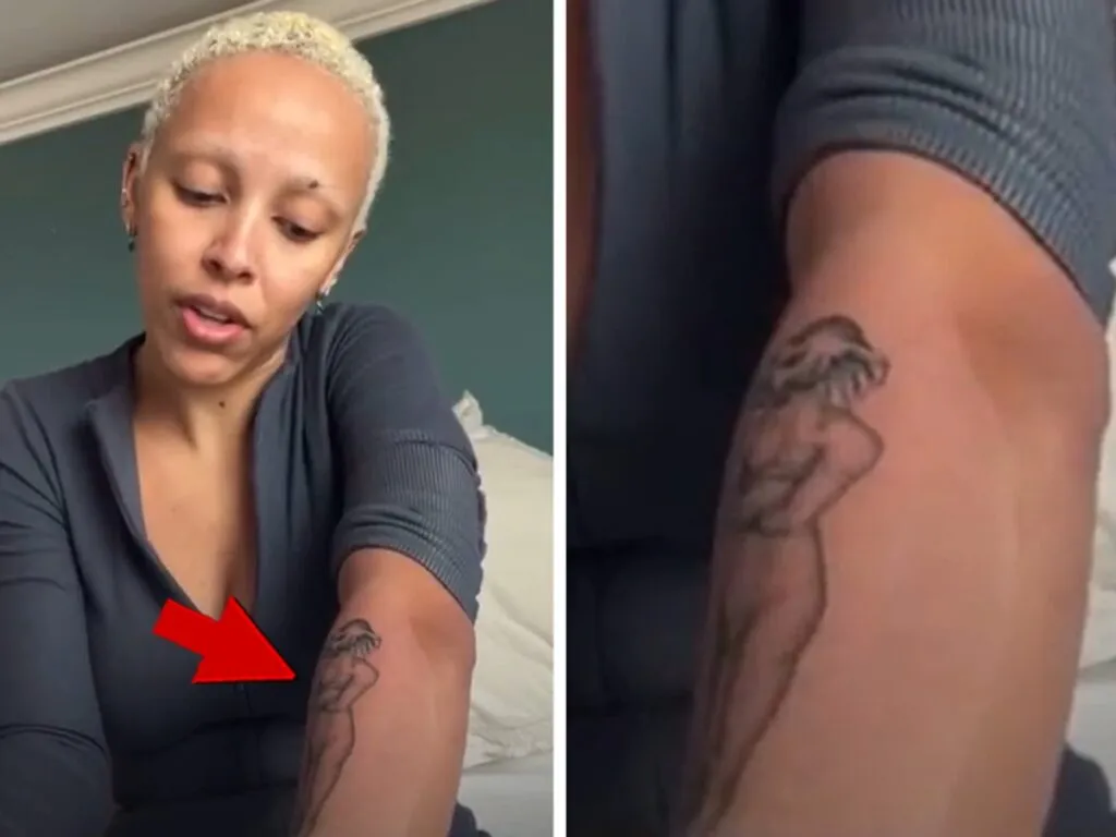 Nompilo Shows Off Her New Tattoo