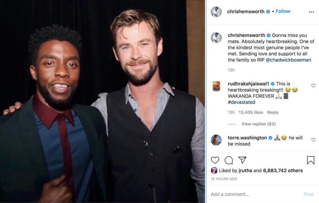 Celebs React To The Death Of Chadwick Boseman