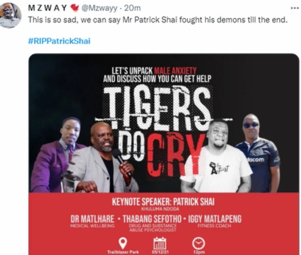 “Social Media Is The Biggest Cause Of Suicide” Somizi on Patrick Shai’s Death