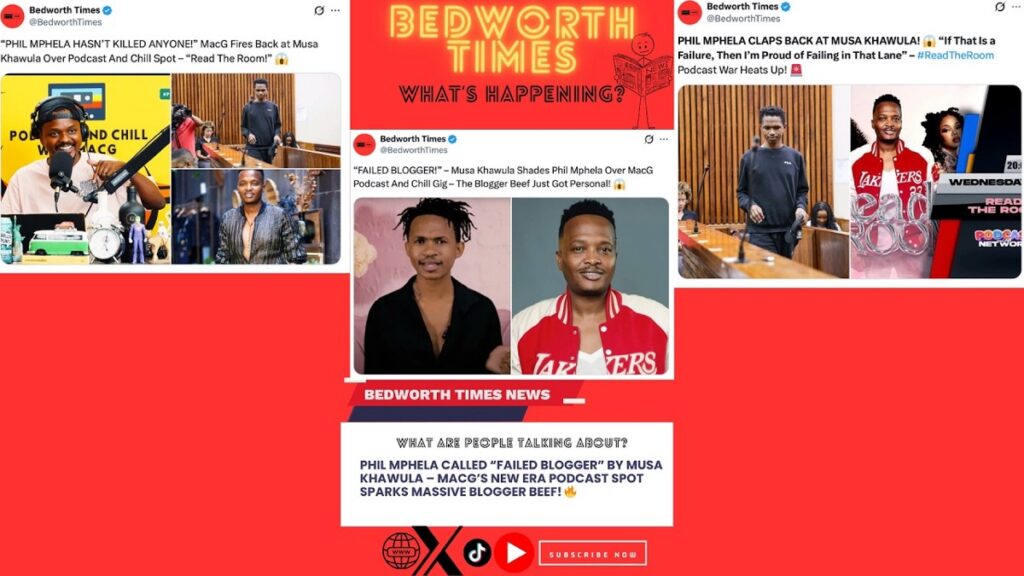 Phil Mphela Snaps After Being Pitted Against Blogger Musa Khawula