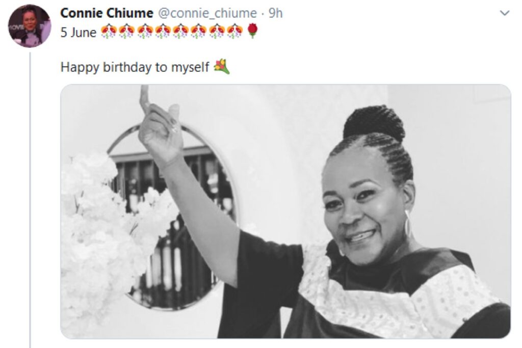 Connie Chiume Celebrates First Birthday Without Mom