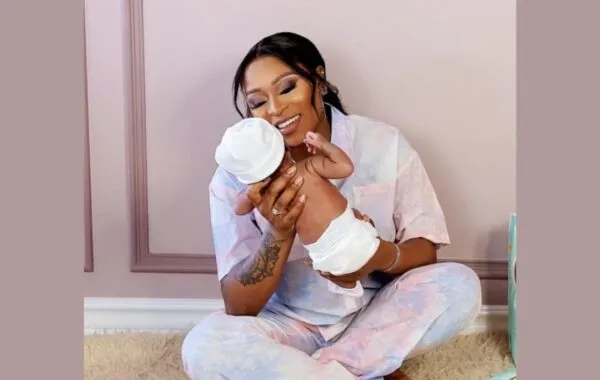 DJ Zinhle Shares Snaps Of Her Newborn