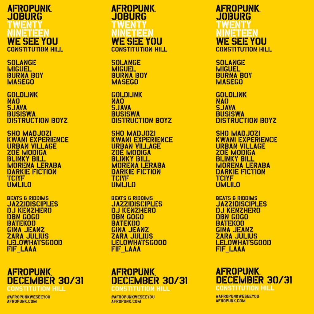 Afropunk Adds Sjava, Burna Boy To 2019 Lineup