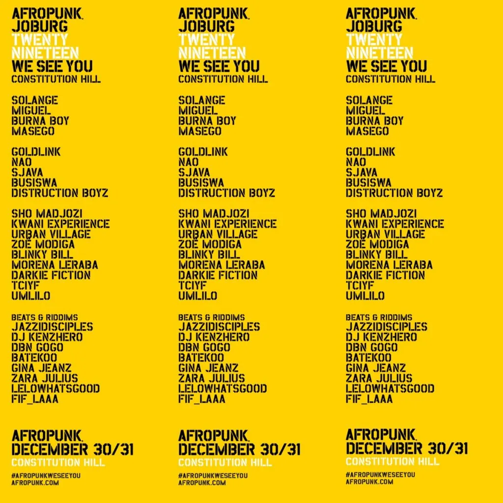 Afropunk Adds Sjava, Burna Boy To 2019 Lineup