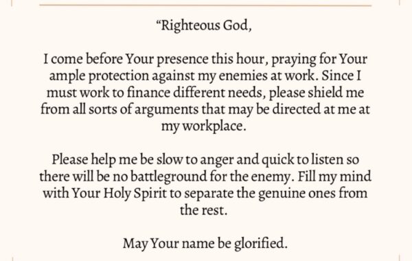 “Send Prayers My Enemies Are After Me”