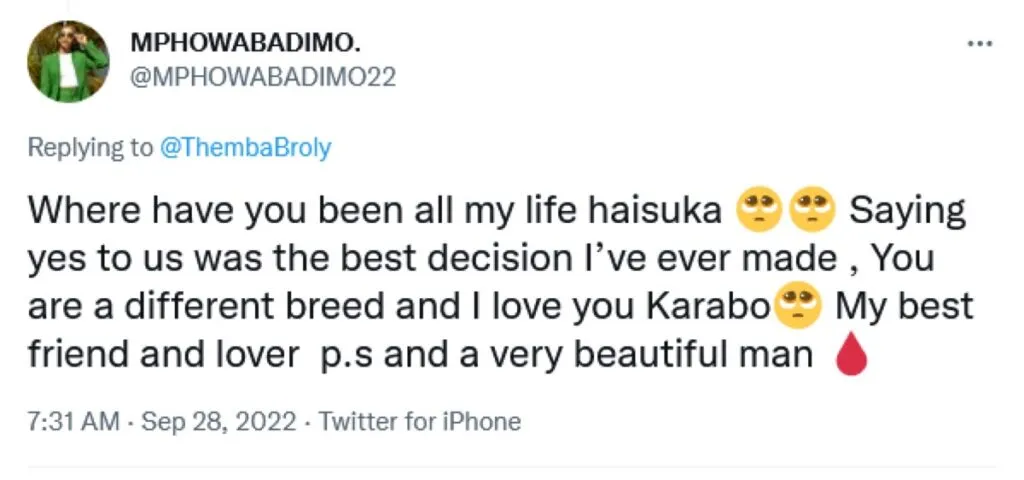 Mphowabadimo Shares Threatening Messages