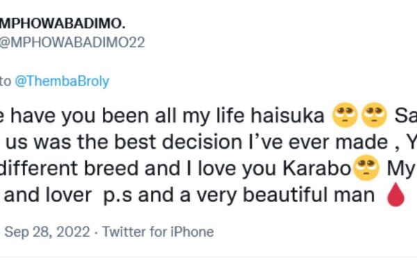 Mphowabadimo Shares Threatening Messages