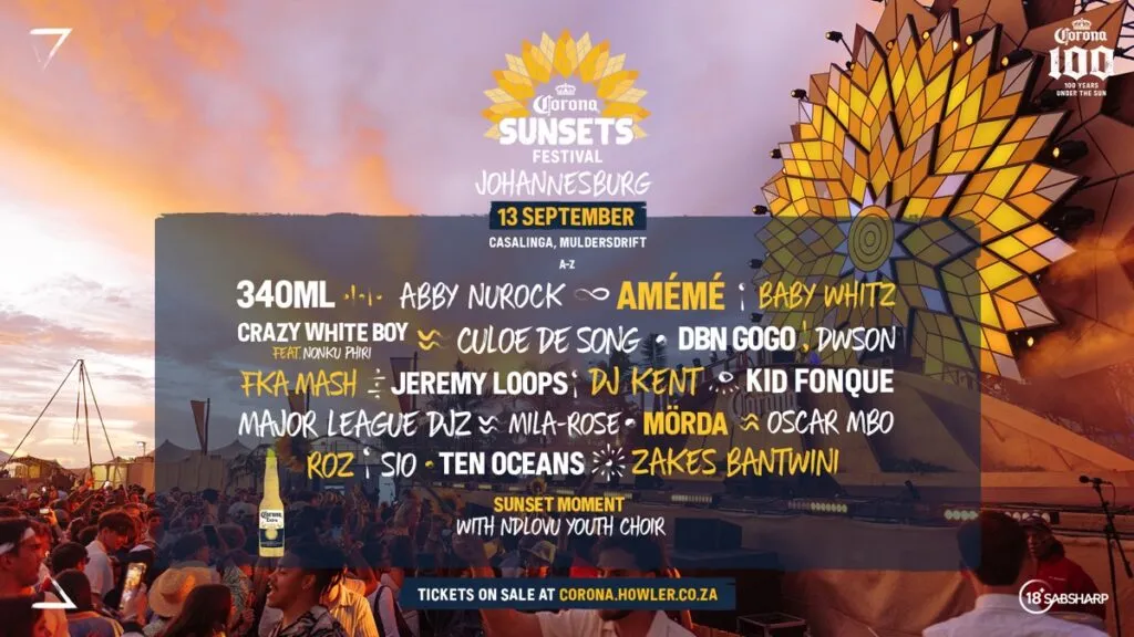 Corona Sunsets Festival Ready To Set JHB Ablaze