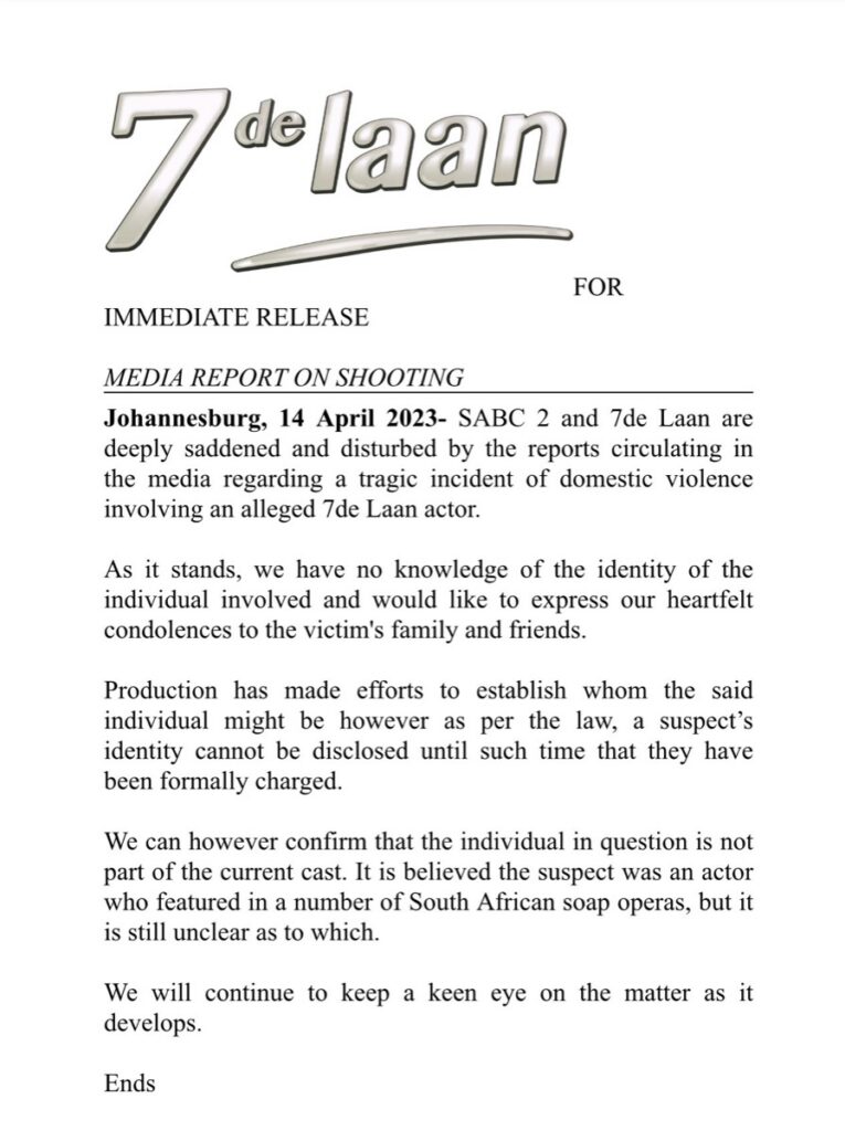 7de Laan responds to racist comments