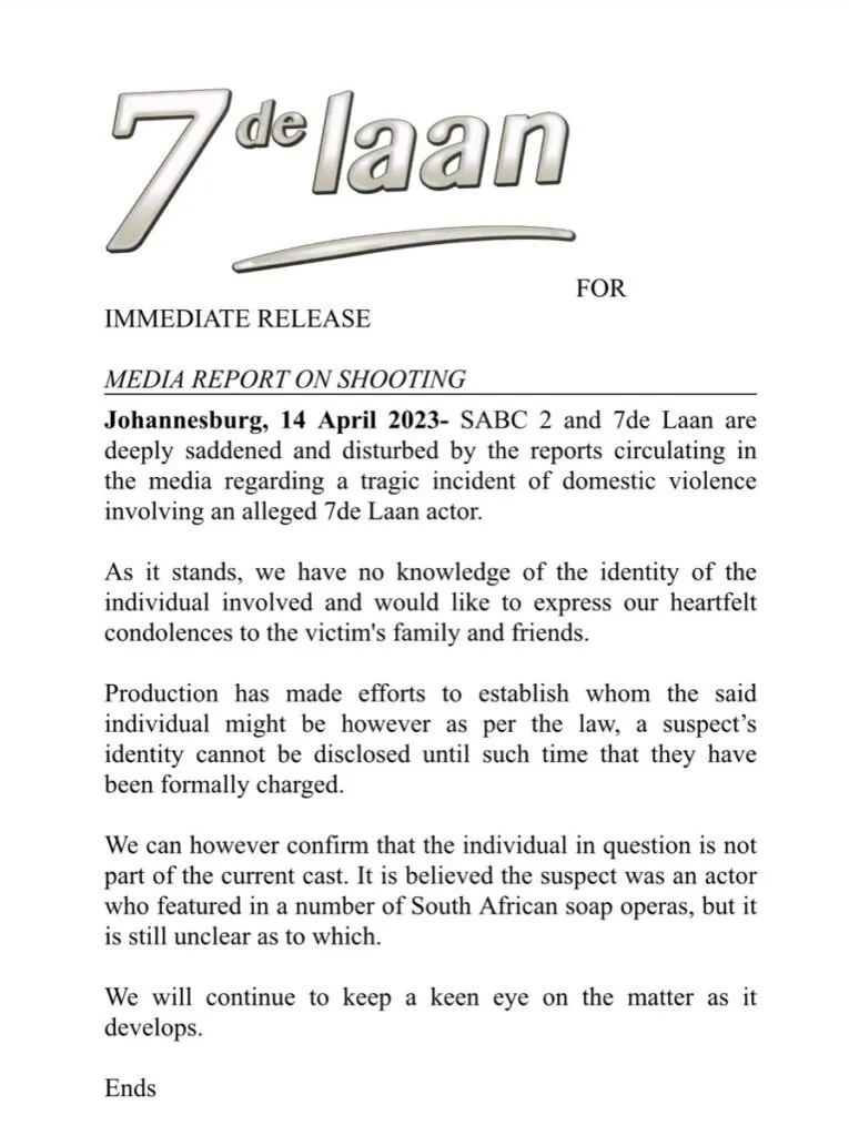 7de Laan responds to racist comments
